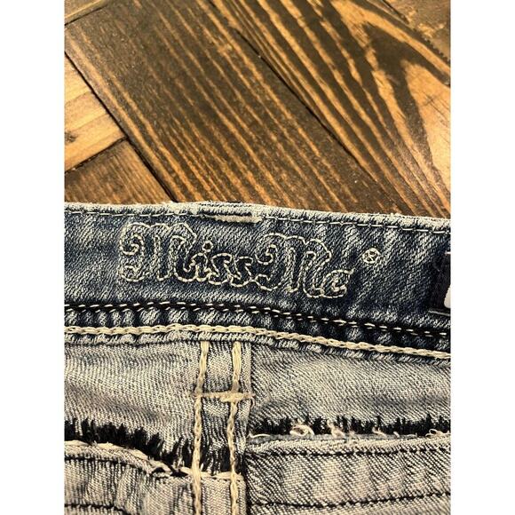 Miss Me Boyfriend Jeans Women 27 Thick Stitch Y2K Grunge Western Cowgirl Aztec - Picture 2 of 12